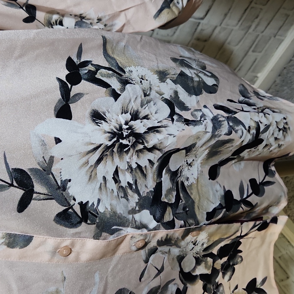 Calvin Klein Floral Blouse SZ 2X - Picture 6 of 9